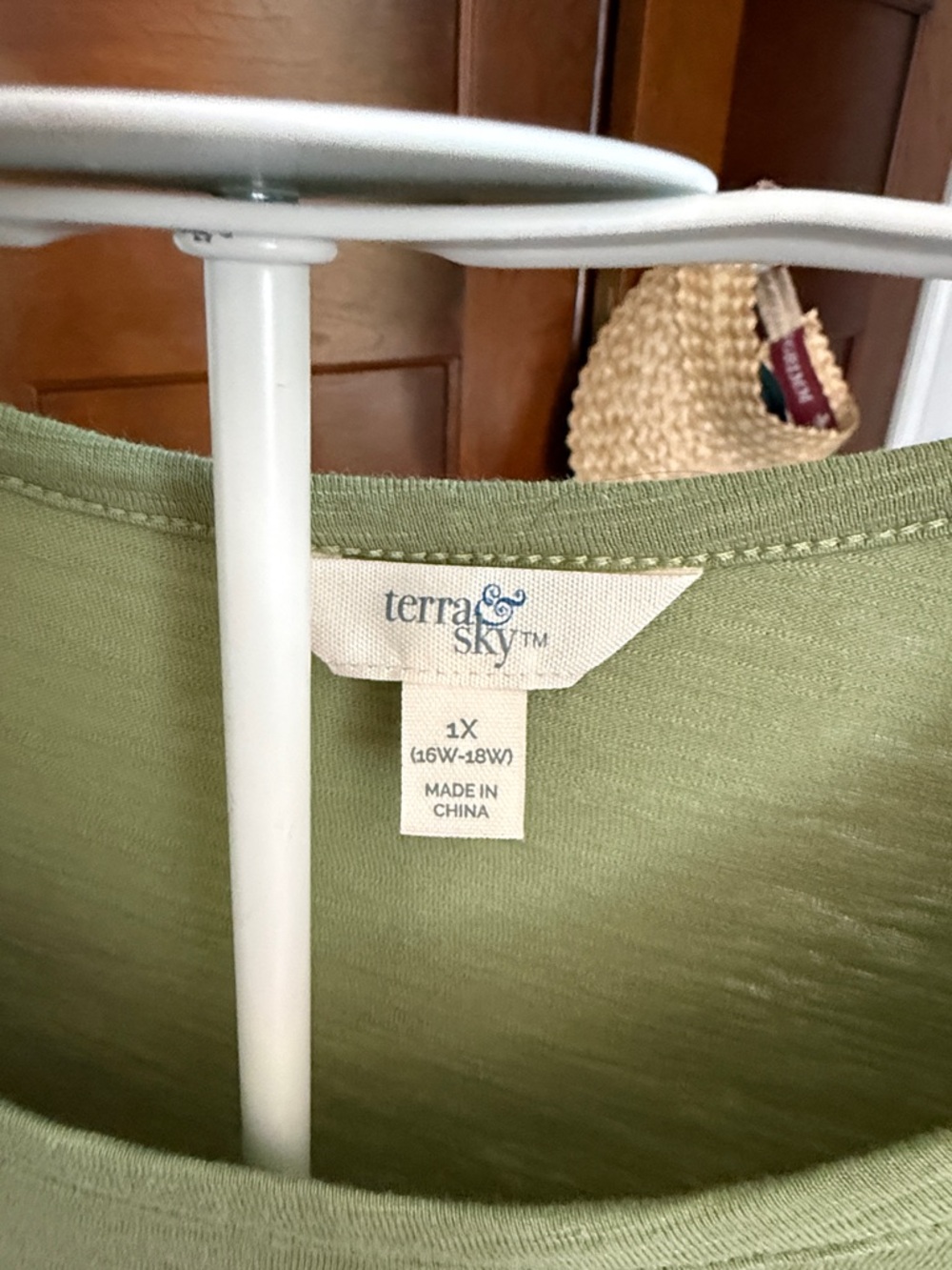 Terra & Sky Olive Green‎ Tiered Midi Dress- worn about 5x - Picture 2 of 5